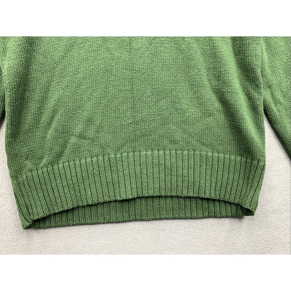 Aeropostale Pullover Sweaters Mens 1987 Rib Knit Embroidered Green Size Medium - Picture 10 of 15
